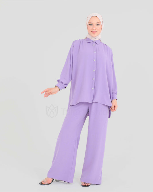 Shirt set with pants - Purple