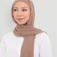 Hijab - Instant Chiffon with full coverage underscarf - Hazel Brown