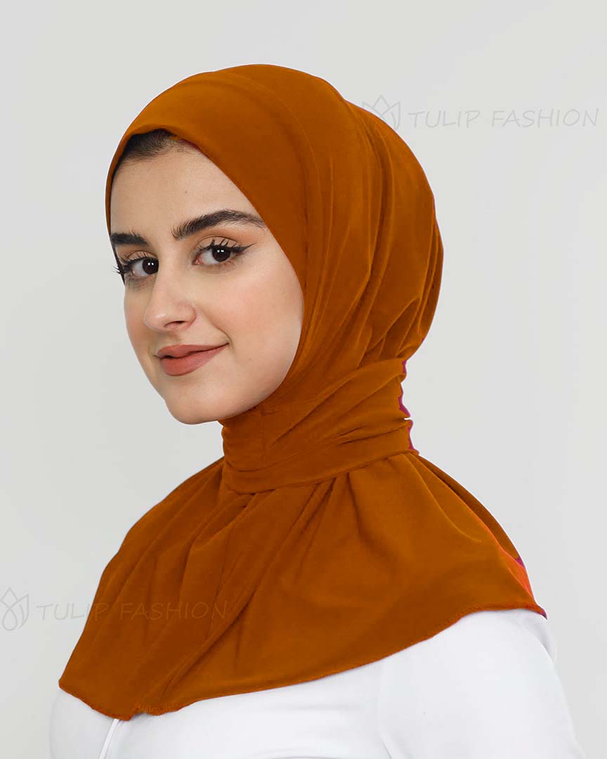 Al Amira Instant Hijab - Tawny Brown