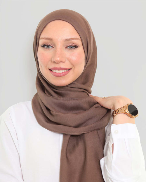 Hijab - Modal - Dark Brown