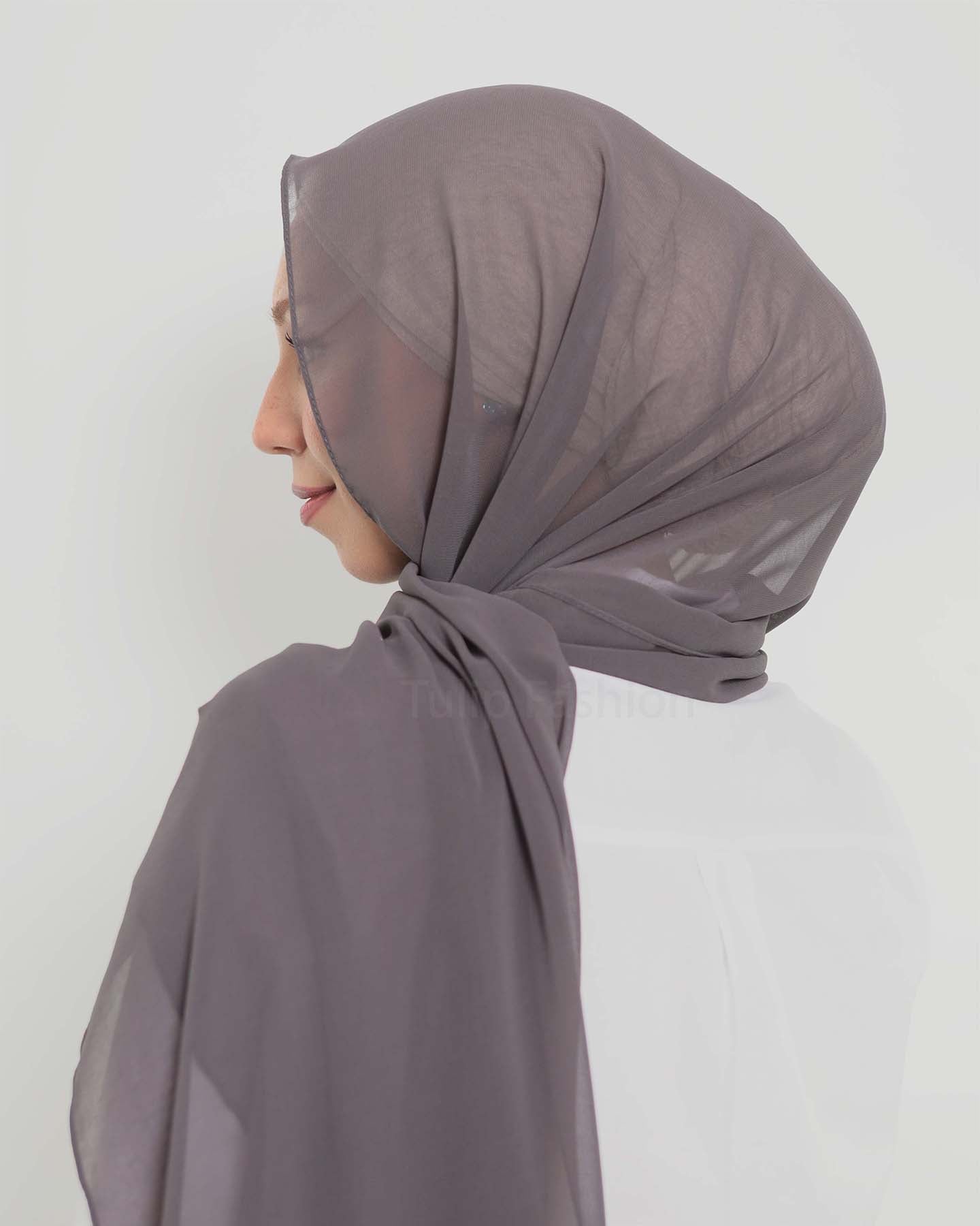 Hijab - The Daily Chiffon - Dark Gray