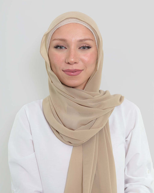 Hijab - The Daily Chiffon - Nude Beige