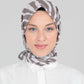 Hijab - Square Zebra - taupe
