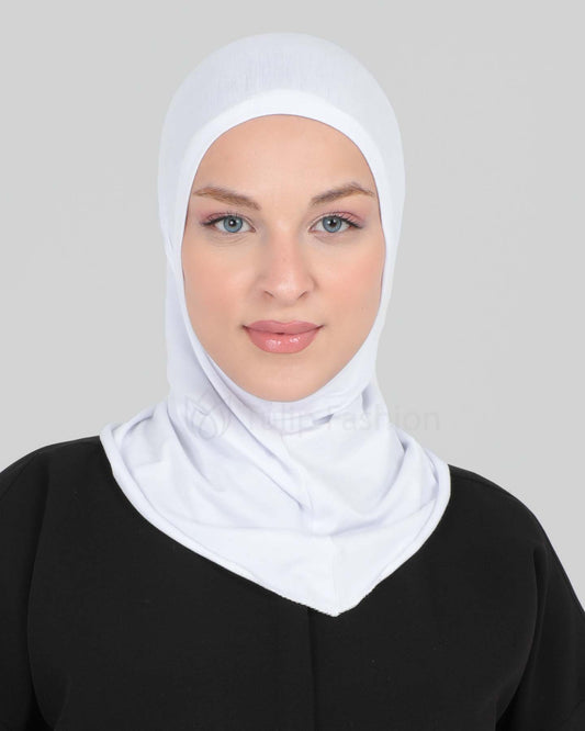 Hijab - Stretch Jersey One Piece - White