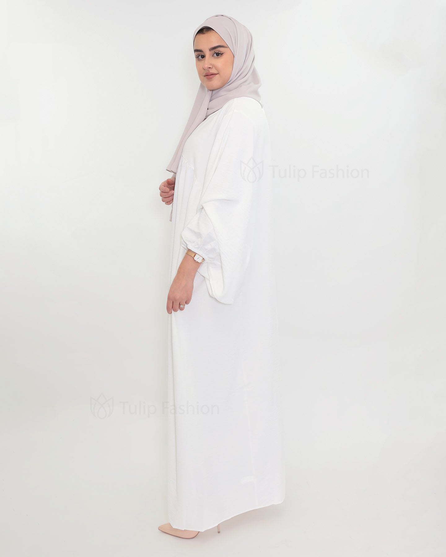 Fatima Abaya - White
