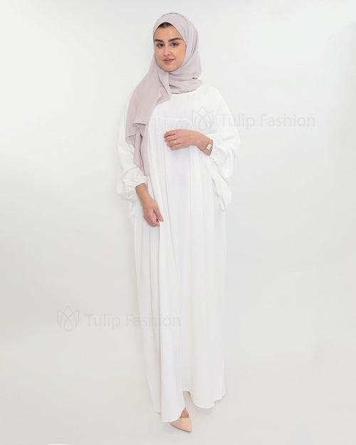 Fatima Abaya - White