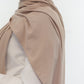 Hijab - Bamboo Ribbed Jersey - Taupe