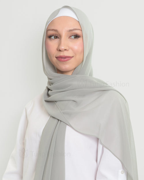 Hijab - The Daily Chiffon - Light Gray