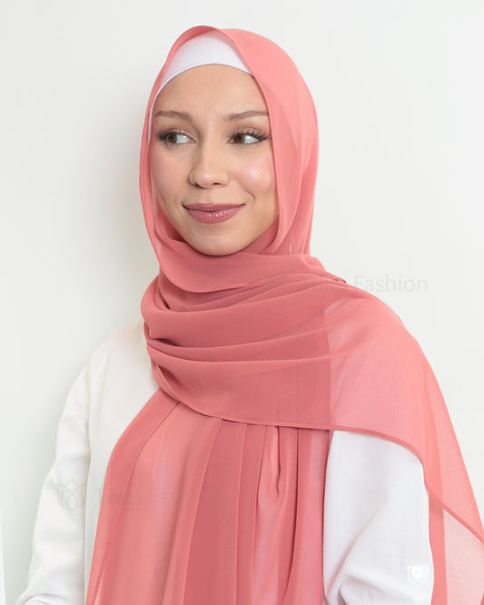 Hijab - The Daily Chiffon - Deep Mauve