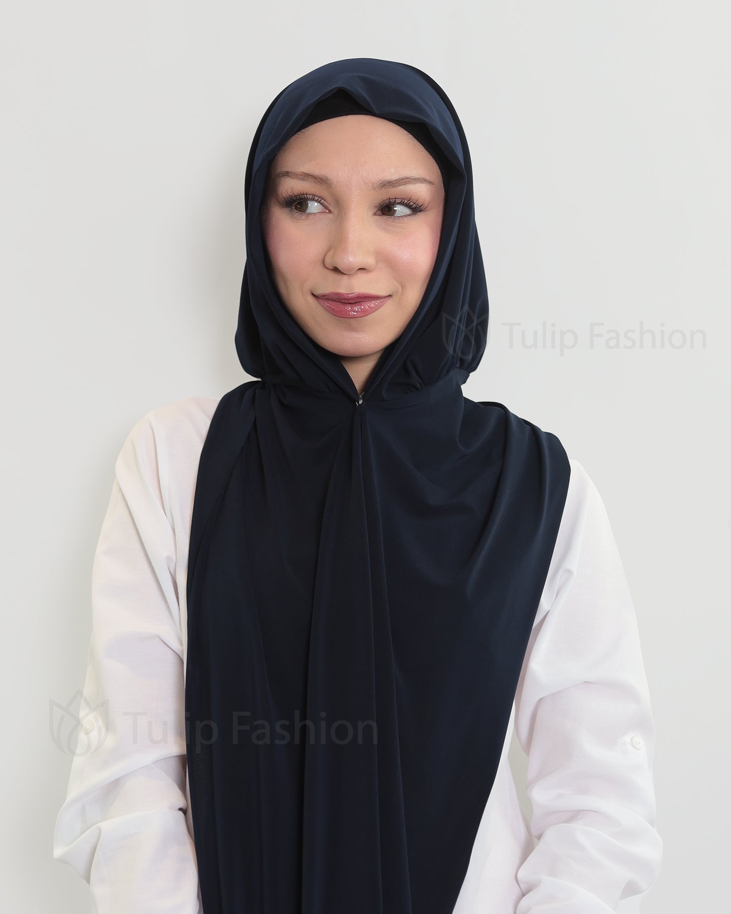 Hijab - Instant Lycra - Midnight Blue