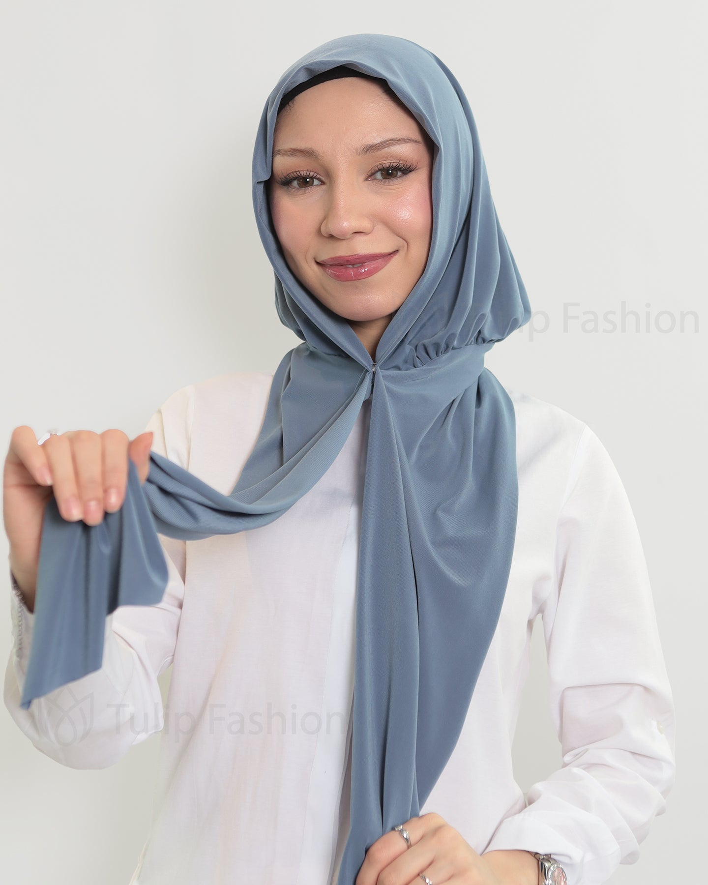 Hijab - Instant Lycra - Ocean Blue
