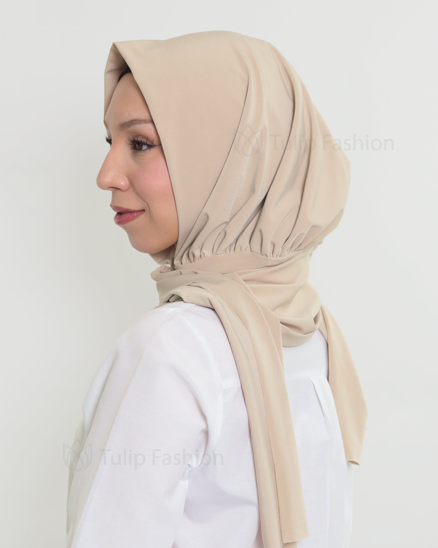 Hijab - Instant Lycra - Beige