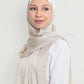 Hijab - Metallic Satin - Pearl White