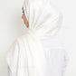 Hijab - Metallic Satin - Off-White