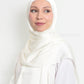 Hijab - Metallic Satin - Off-White