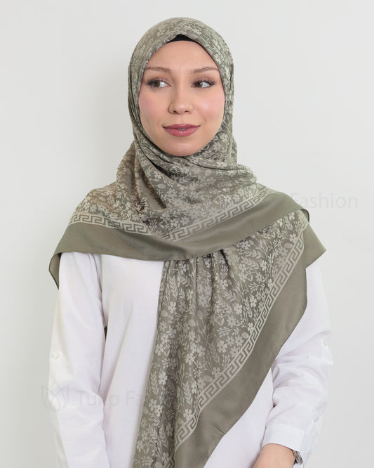 Hijab - Square Viskon 120 cm - Green