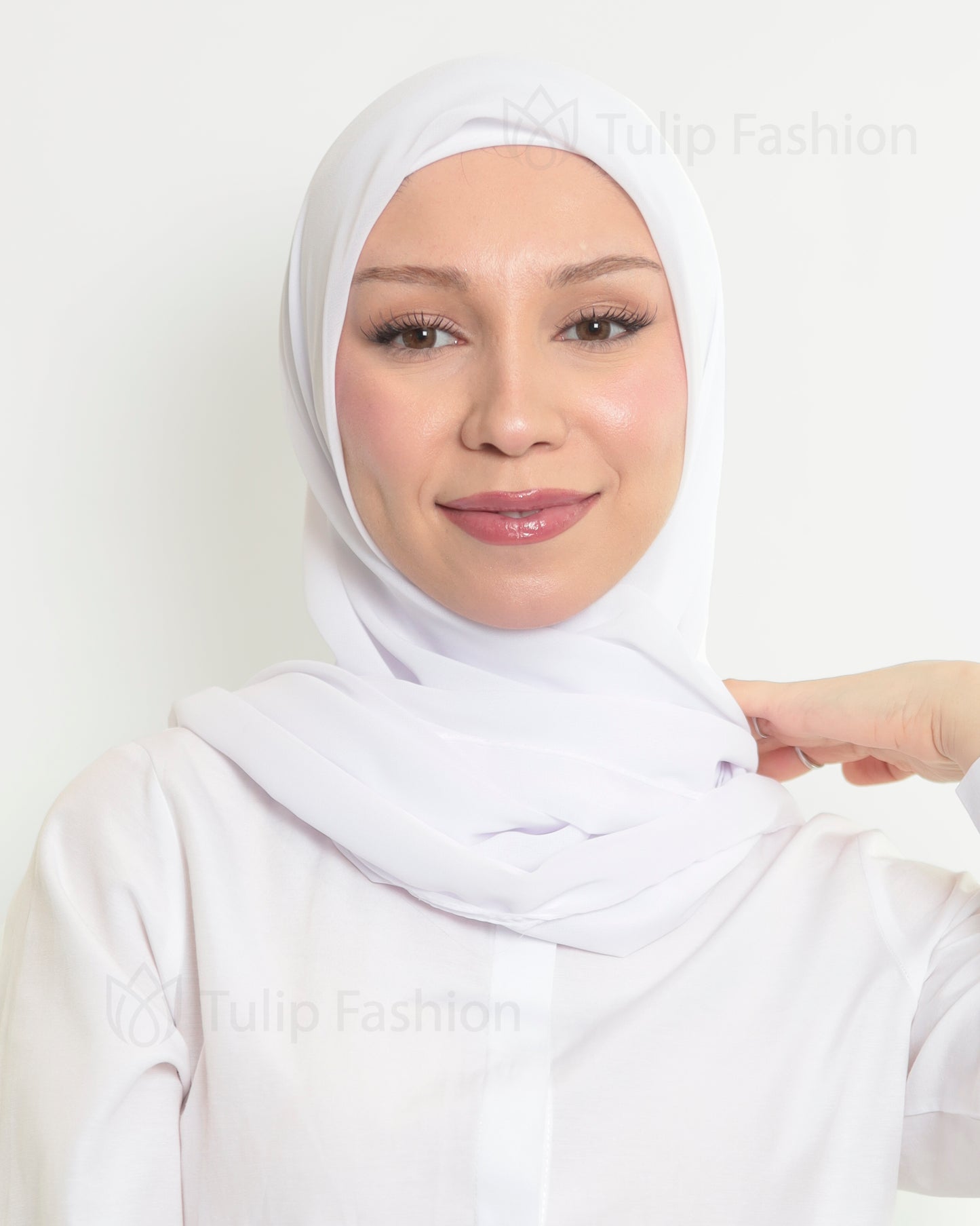 Hijab - Square Chiffon 120cm - White