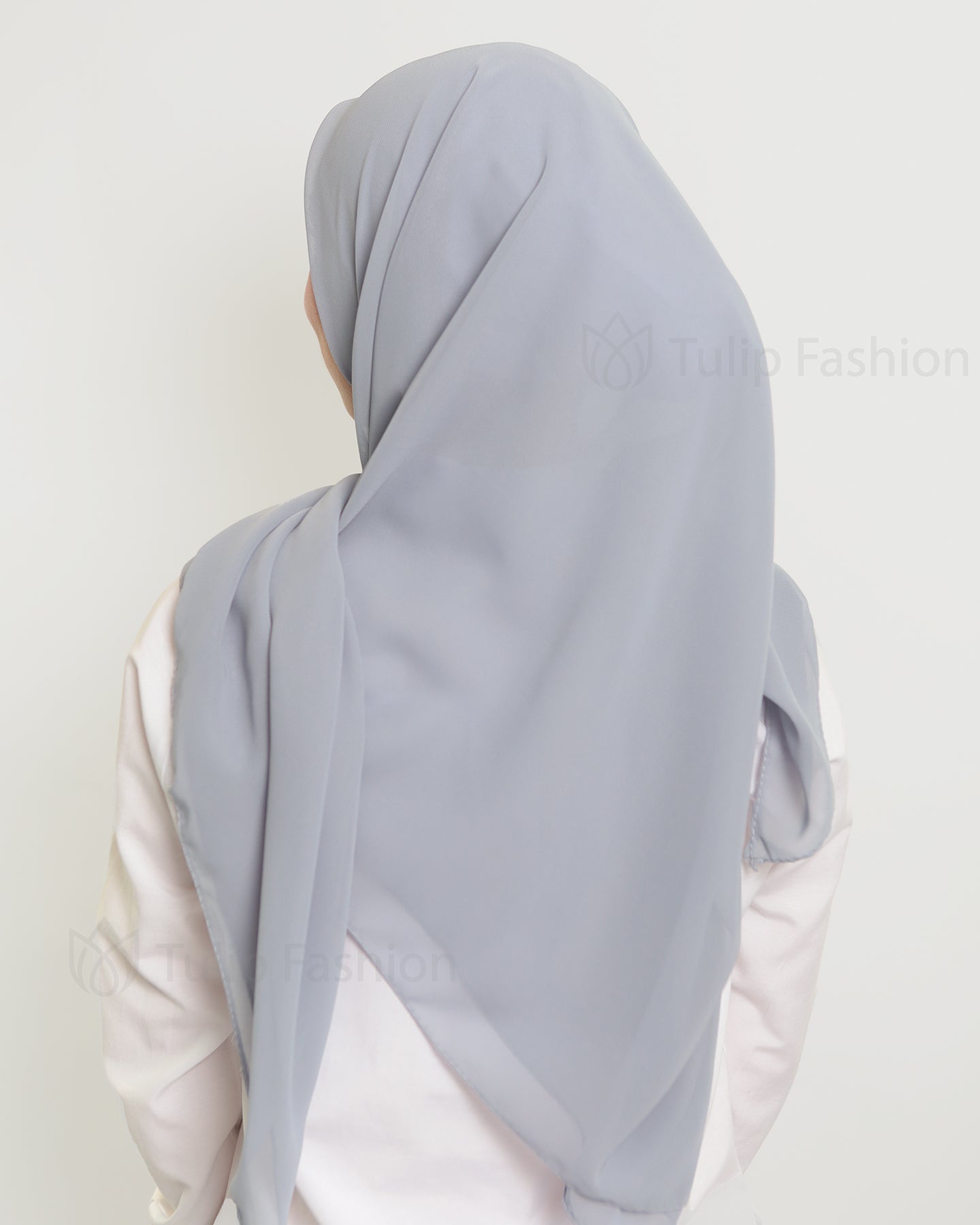 Hijab - Square Chiffon 120cm - Gray