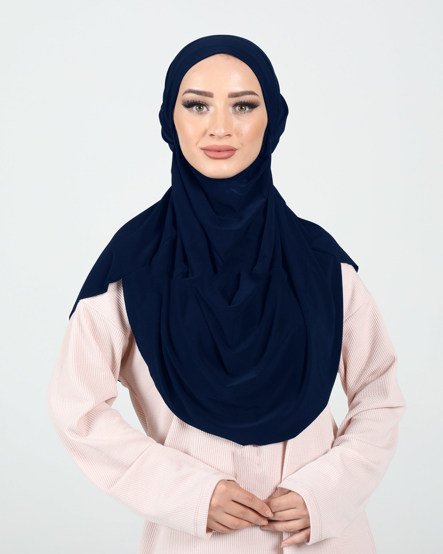 Hijab - Instant lycra with band - Midnight Blue