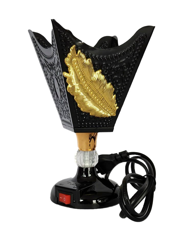 Electrical bakhoor Burner - Feather - Black