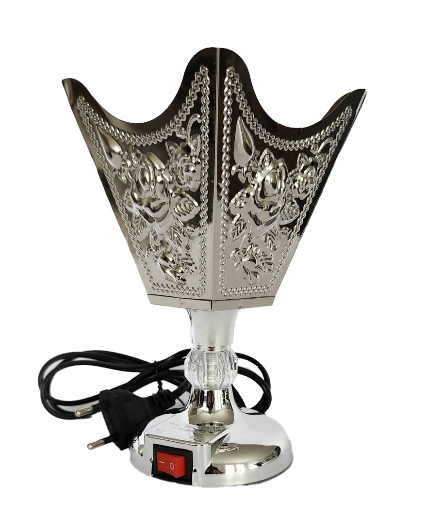 Electrical bakhoor Burner - Rose - Silver