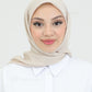 Hijab - Square Satin 95 cm - Beige