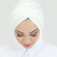 Turban with shawl - Tulia - Off-White