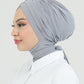 Turban with shawl - Tulia - Gray