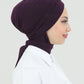 Turban with shawl - Tulia - Dark Purple