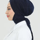 Turban with shawl - Tulin - Midnight blue