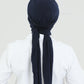 Turban with shawl - Tulin - Midnight blue
