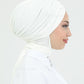 Turban with shawl - Tulin - Off-White
