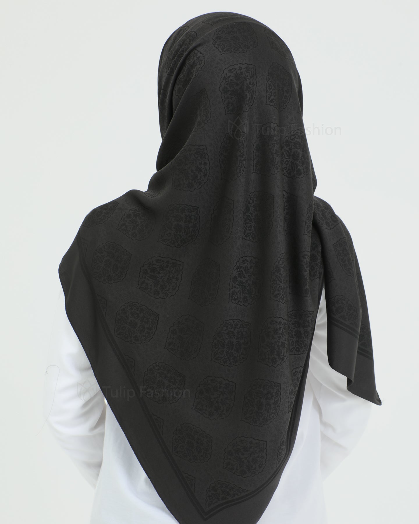 Hijab - Square Viskon 120 cm - Black