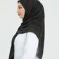 Hijab - Square Viskon 120 cm - Black