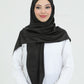 Hijab - Square Viskon 120 cm - Black