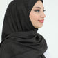 Hijab - Square Viskon 120 cm - Black