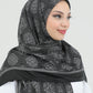 Hijab - Square Viskon 120 cm - Dark Gray