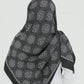 Hijab - Square Viskon 120 cm - Dark Gray