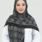 Hijab - Square Viskon 120 cm - Dark Gray