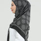 Hijab - Square Viskon 120 cm - Dark Gray