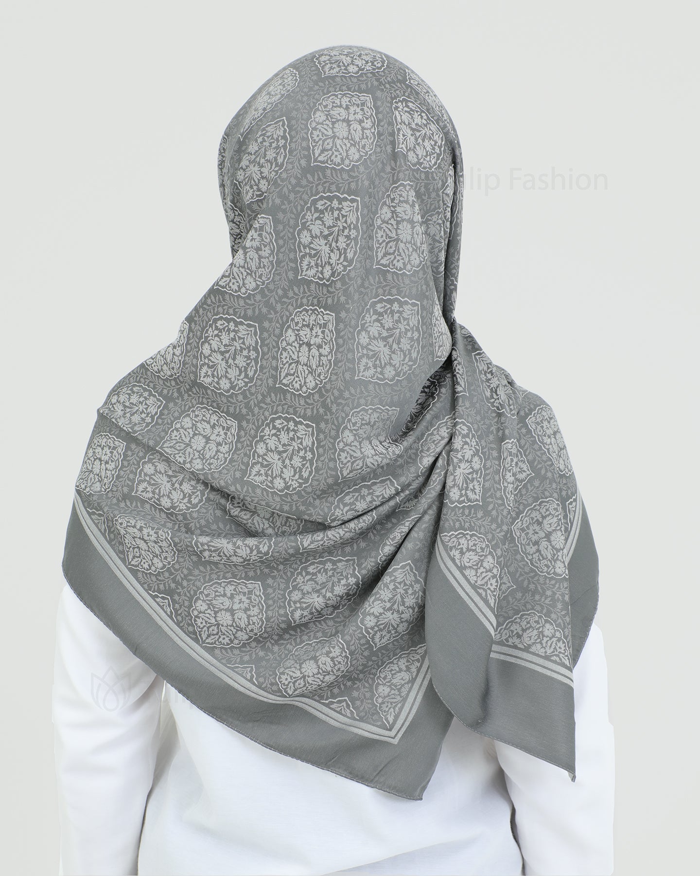 Hijab - Square Viskon 120 cm - Gray