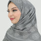 Hijab - Square Viskon 120 cm - Gray