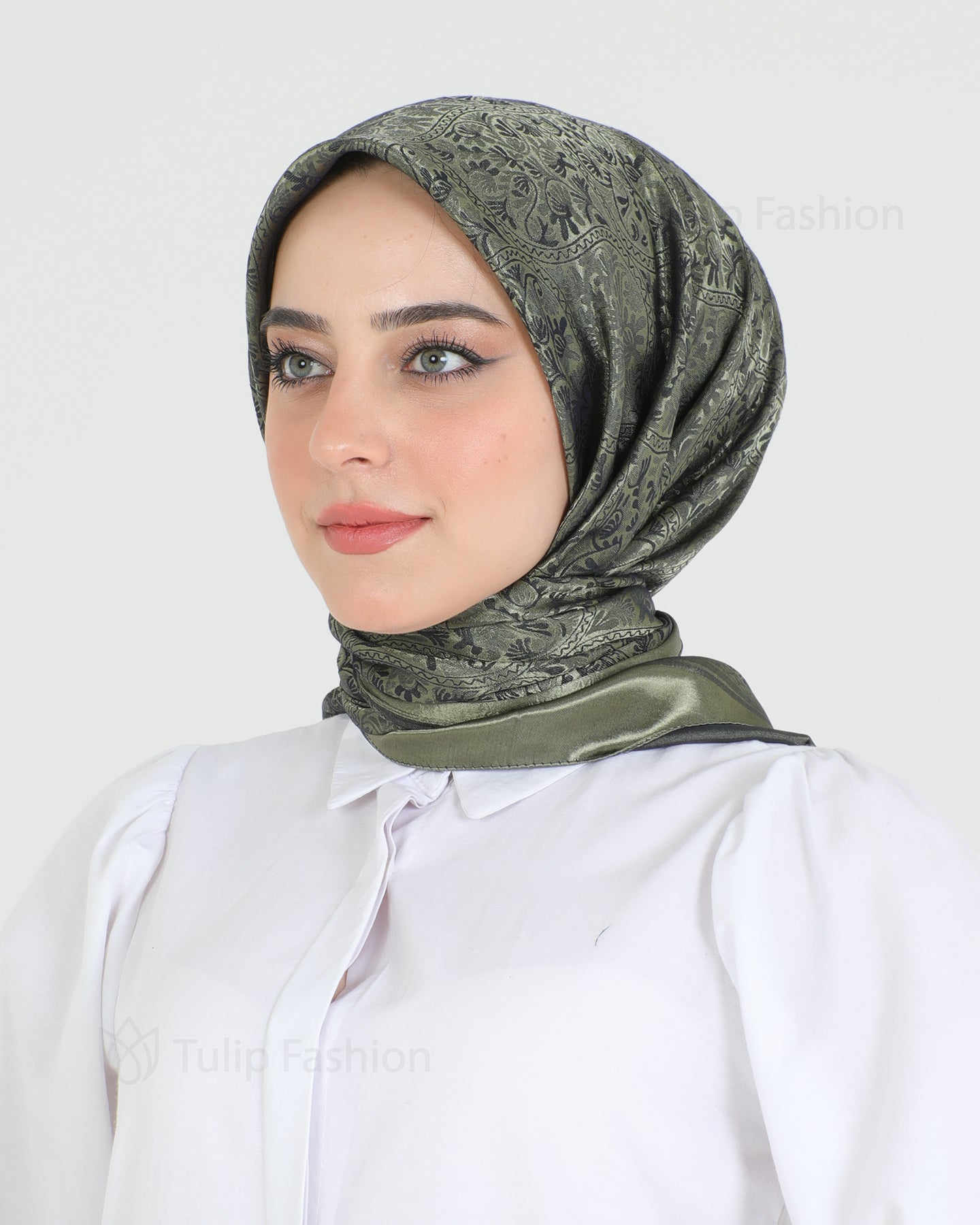 Hijab - Square Viskon 120 cm - Green