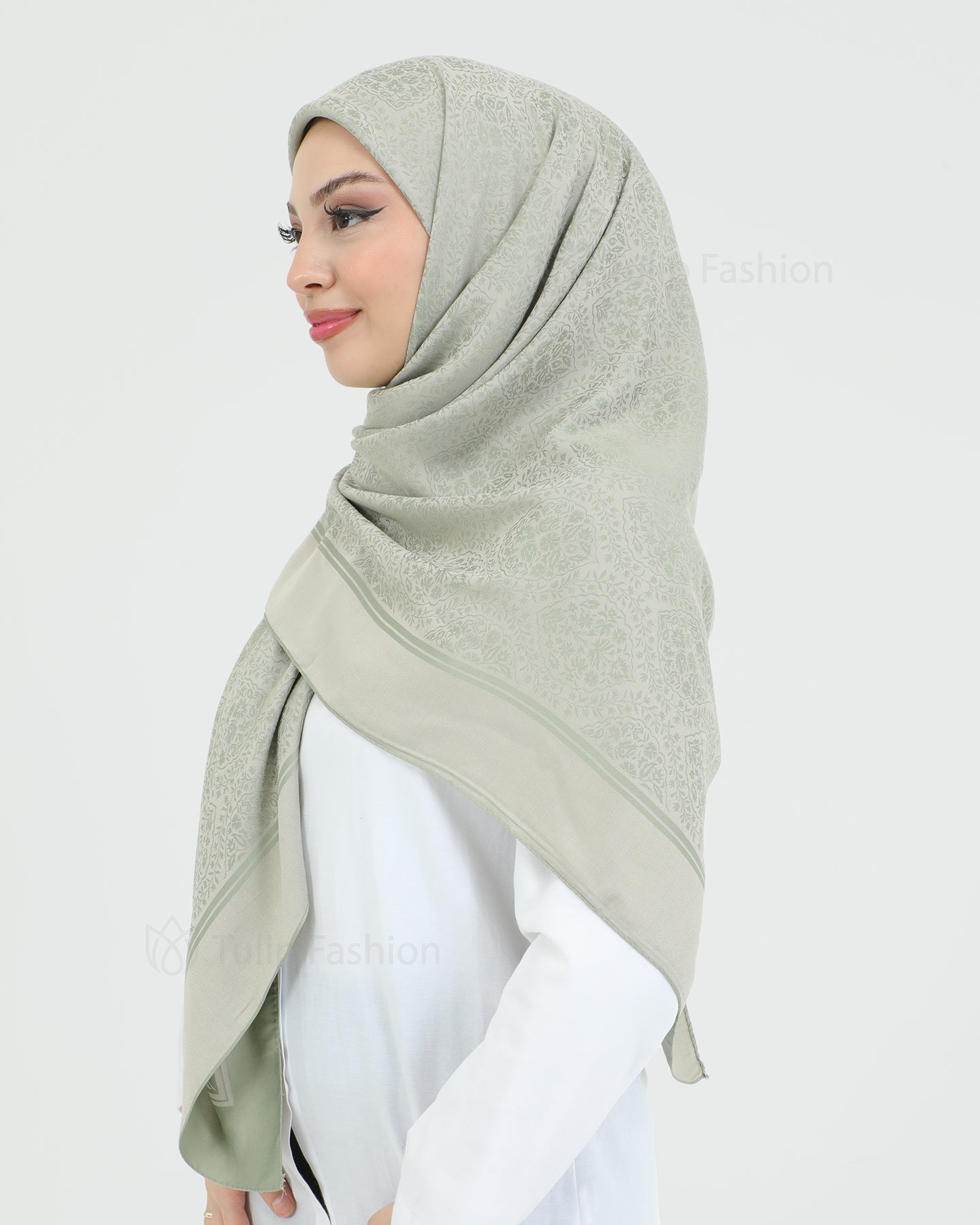 Hijab - Square Viskon 120 cm - Pistachio Green