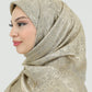 Hijab - Square Viskon 120 cm - Beige