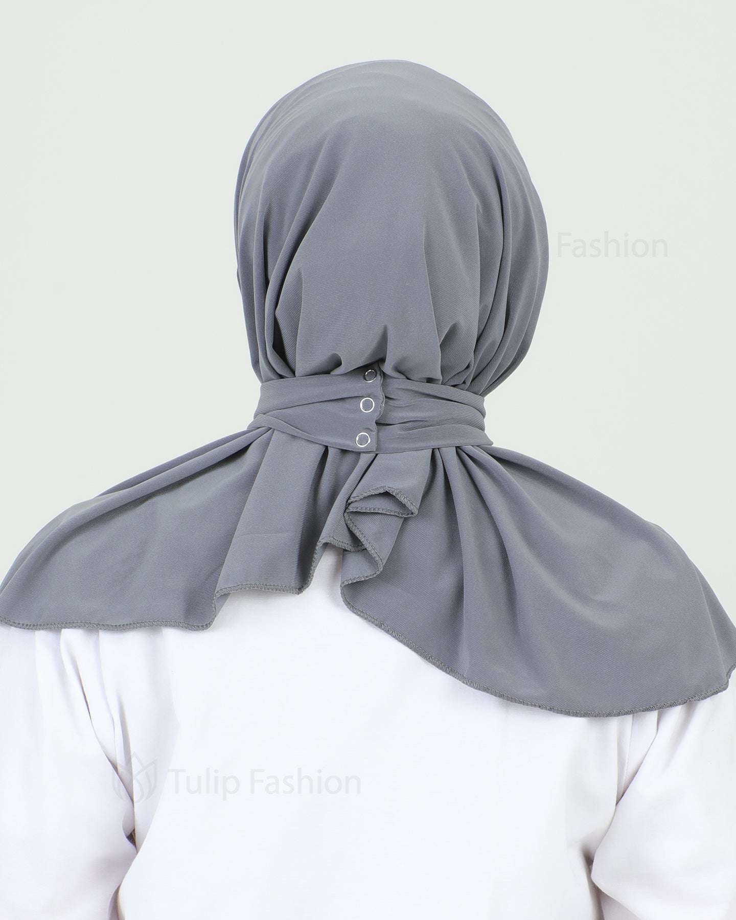 Hijab - Instant Lycra Leaf - Gray
