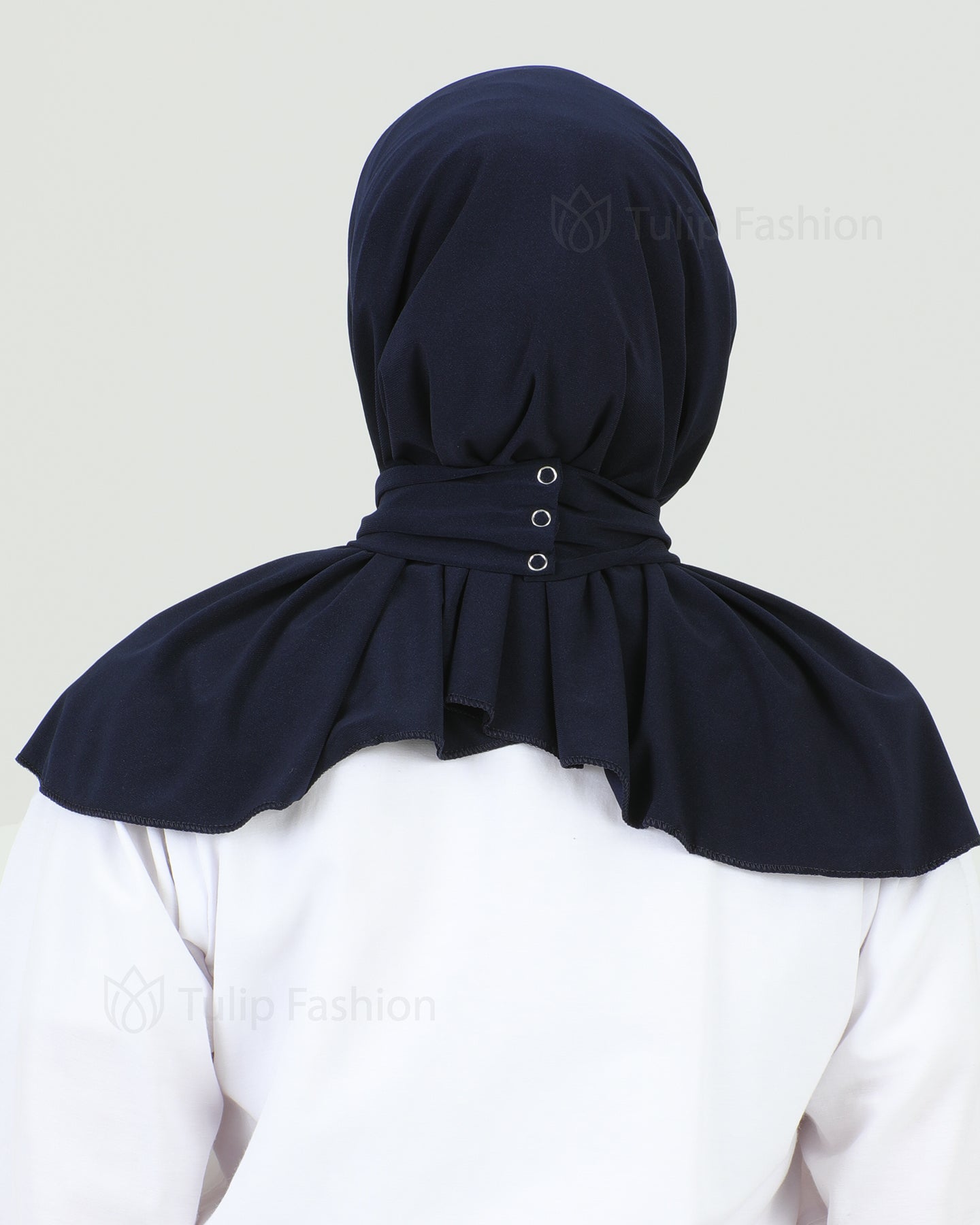 Hijab - Instant Lycra Leaf - Midnight Blue