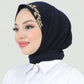 Hijab - Instant Lycra Leaf - Midnight Blue