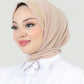 Hijab - Instant Lycra Leaf - Beige