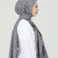 Hijab - Squares - Gray